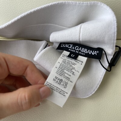NWT DOLCE & GABBANA Headband White #DGmillennials Royal Wool Knit One Size  $200 NWT DOLCE & GABBANA Headband White #DGmillennials Royal Wool  main image 4