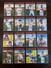2020 Topps Heritage LOS ANGELES DODGERS Base Team Set of (16) Smith Lux RC