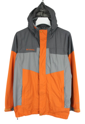 Columbia Interchange Omni-Tech Jacke Herren M Reißverschluss Kapuze Leicht