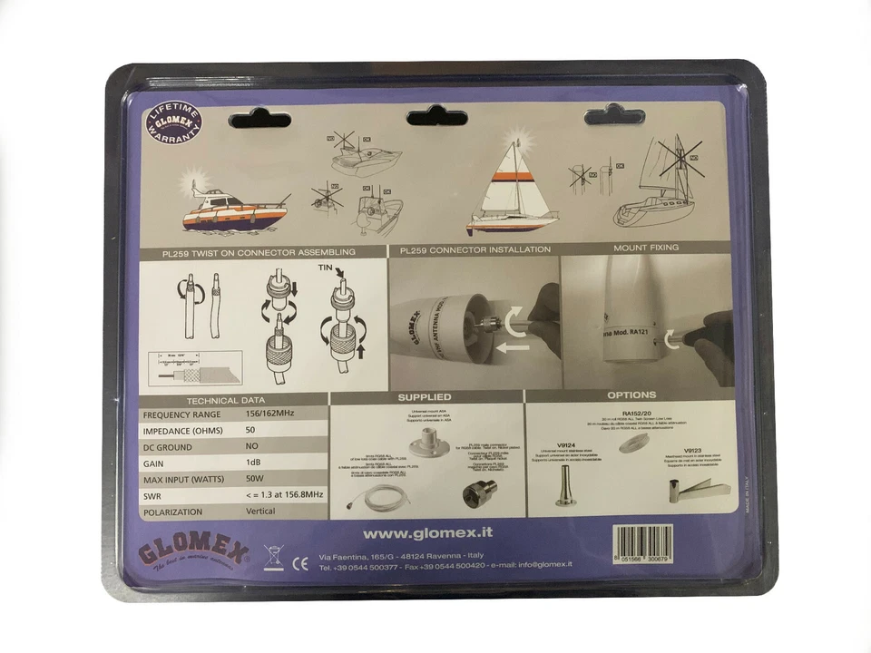 Glomex UKW Seefunk Antenne RA121 - Bild 2 von 3