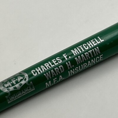 VTG Ballpoint Pen Charles Mitchell Ward Martin M.F.A. Ins. Welles Dept. Store