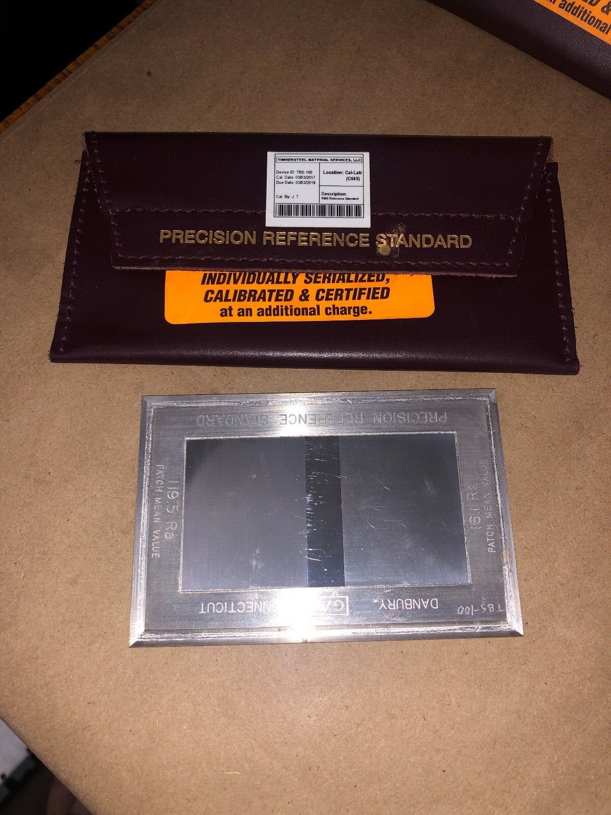 GAR PRECISION REFERENCE STANDARD 16.1 Ra 119.5 Ra. Quantity 1 | eBay