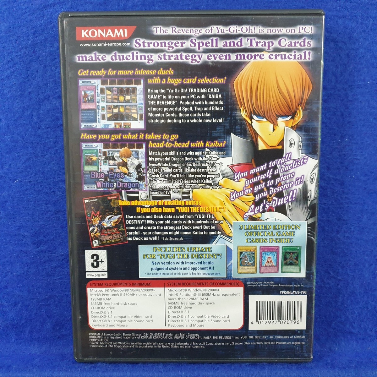 pc YU-GI-OH! Power of Chaos KAIBA the Revenge REGION FREE YUGIOH