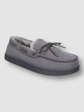  30 Club Room Men's Gray Moccasin Slip-On Slippers Shoes Size US M 8-9 