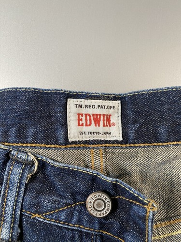 Jeans uomo Edwin denim giapponese taglia W34 L34 blu D204 - Foto 9 di 16
