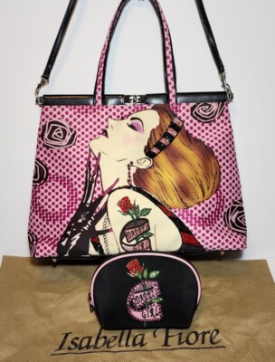 ISABELLA FIORE RARE DADDYS GIRL EMBELLISHED MULTIMEDIA HANDBAG SET Y2K NWOT MINT