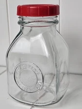 Mcsteves Brand Glass Jar - VERY CLEAN - Plastic Screw On Cap