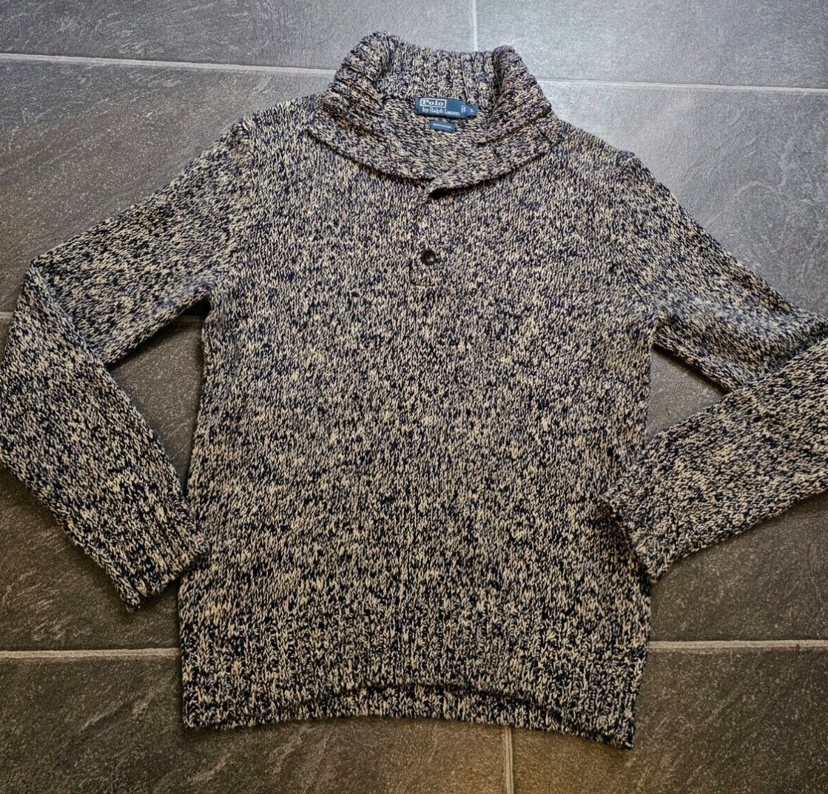 VTG 90'S POLO RALPH LAUREN MEN'S SHAWL COLLAR SWEATER SZ L | eBay
