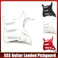 Multicolor Pickguard Electric Guitar Pickguard and Black SSS Loaded Pre-Wired