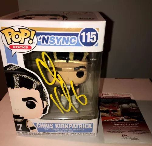 Chris Kirkpatrick NSync #115 Signed Autographed Funko Pop JSA 1