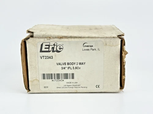 ERIE VT2343 2 Way Valve Body 3/4" IFL 3.5Cv