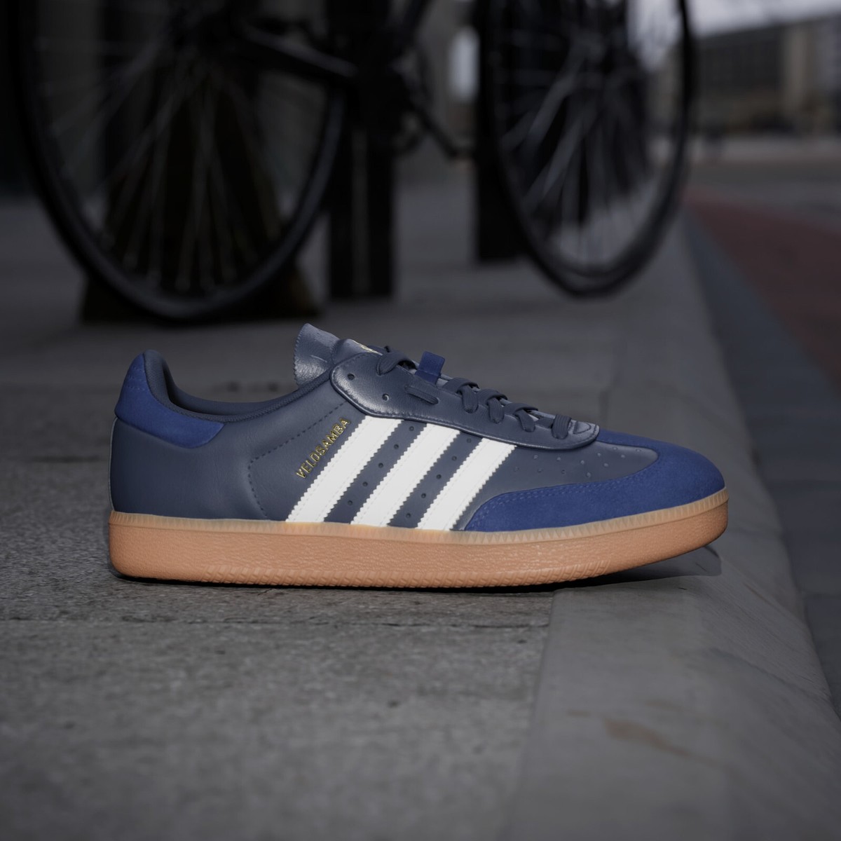 adidas ☆ Velosamba Leather 'Legend Ink Gum' Size 10.5 - adidas Velosamba Leather Legend Ink Gum for sale