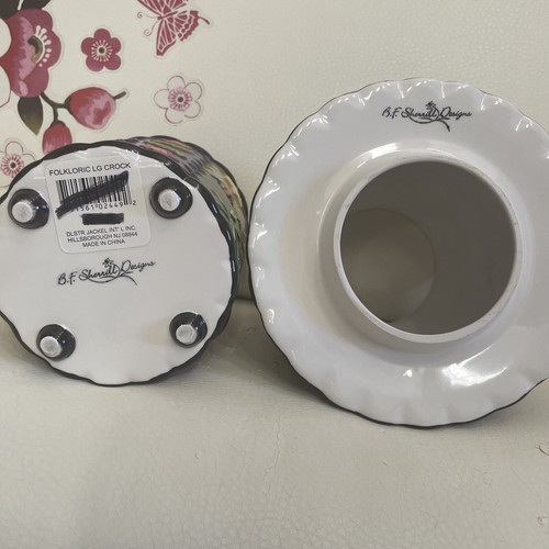 Beautiful Large B.F Sherill Designs Ceramic Candle Holder Base with Shade 3D HTF - Picture 10 of 10