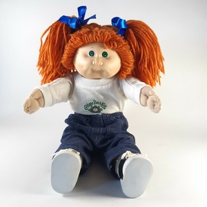 Vintage Cabbage Patch Kid Doll 1982 Red Yarn Hair Green Eyes Ebay