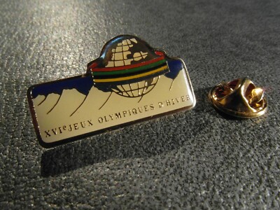 Jeux Olympiques - SUPER PIN'S JEUX OLYMPIQUES ALBERVILLE 92, émail
