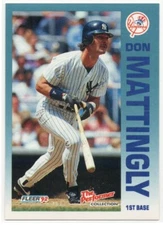 Don Mattingly 1992 Fleer Citgo The Performer #16  New York Yankees  #3