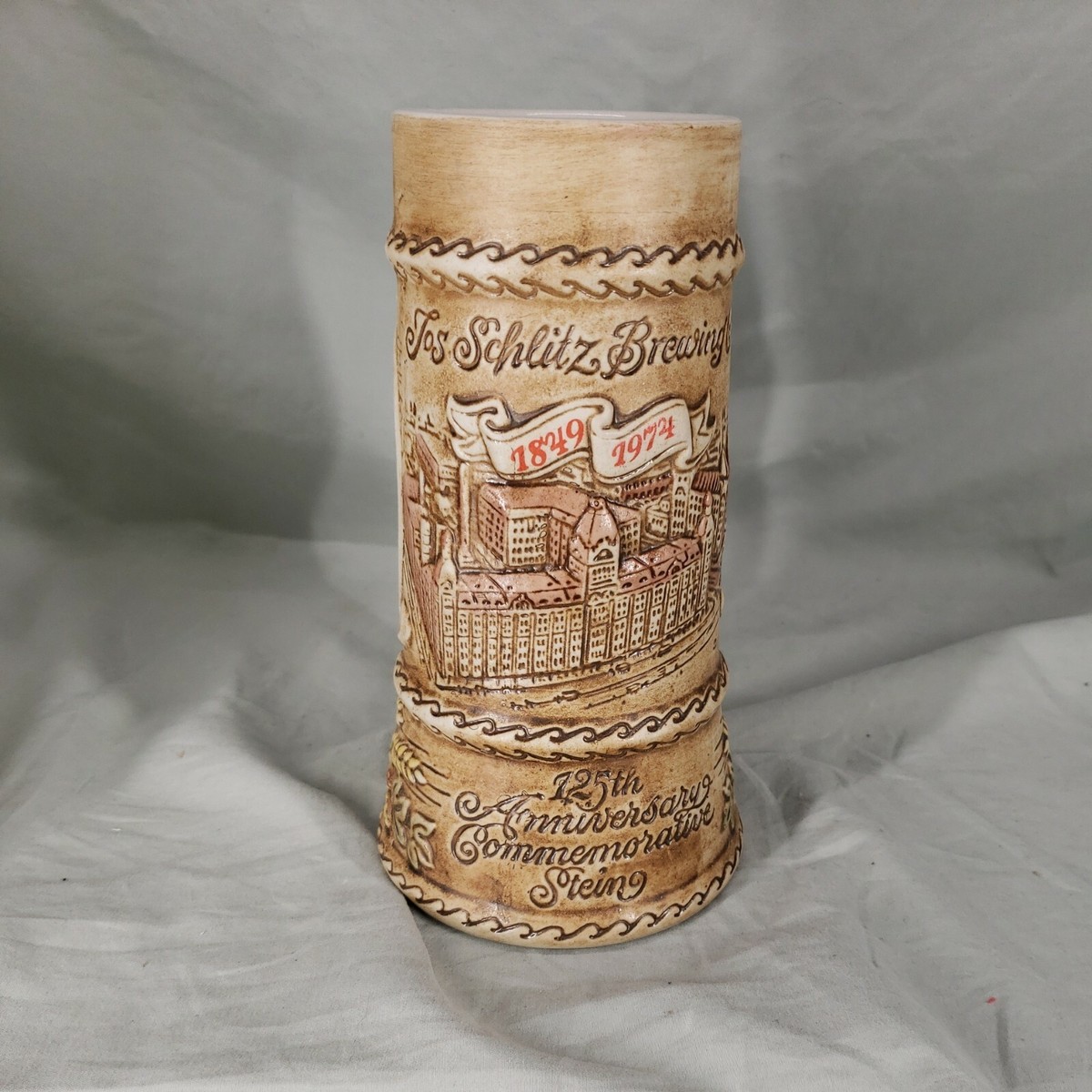 実支給アルミニアビーレフェルト Michael Gorlitz 1974 Schlitz Brewing, 125th Anniversary Beer Stein