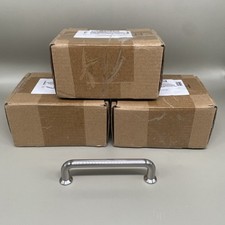 Bulk Lot OF 3-10 Pk Brushed Silver Pull Handles 3.8 Bar cabinets drawers NIB