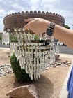 Vintage Brass?  & Crystal Wedding Cake Style Chandelier Lighting — photo 2