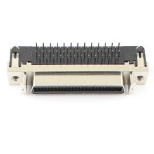 1pcs SCSI connector MDR CN type female 50 pin right angle PCB connector adapter