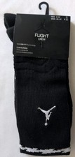 Nike Jordan Flight Crew Jordan Basketball Socks - Large - Black/White - Rare NWT