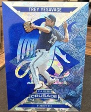 2025 Panini Crusade - Crusade Trey Yesavage, Trey Yesavage #24 Blue Cracked Ice