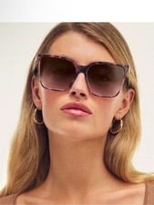 NIB Quay Level up remixed oversized square sunglasses unisex 51mm