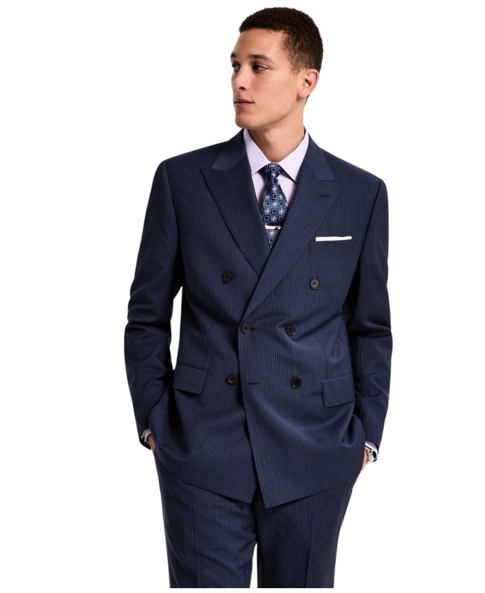 Brooks Brothers Mens Classic fit Double Breasted Suit Jacket