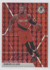 2019-20 Panini Mosaic Red Prizm Damian Lillard #5 0zk5