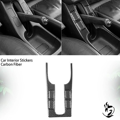 5Pcs Real Carbon Fiber Console Handbrake Panel Cover For Acura Integra 1994-2001