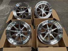 19x8.5 +35 | Aodhan  DS-X  5x114.3  Silver w/Machined Face  Wheels  (Used Set)