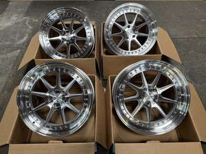 19x8.5 +35 | Aodhan  DS-X  5x114.3  Silver w/Machined Face  Wheels  (Used Set)