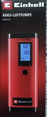 EINHELL TC ALP 7,4 Akku Luftpumpe Kompressor LCD Display Leuchte Fahrrad Auto