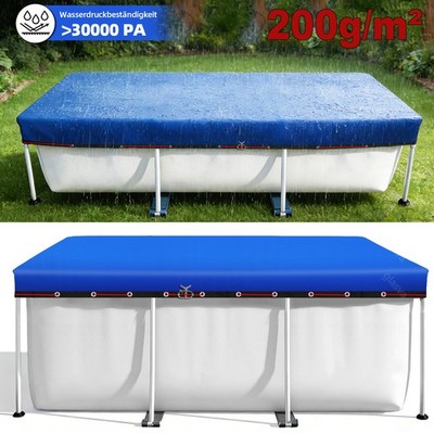 Pool Abdeckung Poolplane Abdeckplane Schwimmbecken Poolabdeckung UV-Resistente
