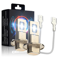 2PCS H3 LED Fog Light Bulbs Conversion Kit 6000K White Super Bright