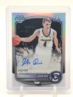 JOSH DIX 2025-26 BOWMAN CHROME U REFRACTOR 1ST ROOKIE AUTO /499 Q7474