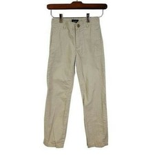 Children's Place Kids Boys Pants Size 8S Tan Chino Straight Leg Flat Front
