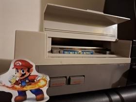 Nintendo NES Entertainment System Gray Console w/ NES Advantage Turbo Controller