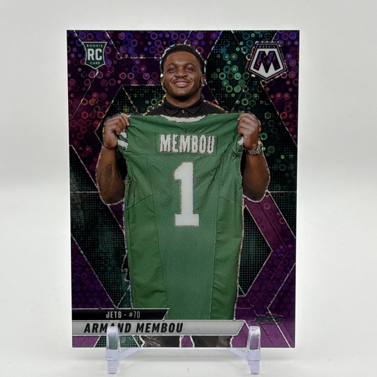 2025 Panini Mosaic Armand Membou #358 Purple Disco RC  /50