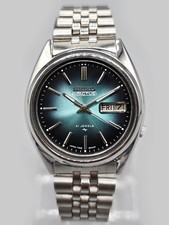 Vintage Seiko 5 Actus 7009 Automatic 21 Jewels Men's Watch Japan  Blue Sunburst