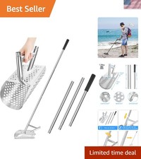 Long Handle Sand Scoop with Shovel for Metal Detecting, Metal Detector at Beach