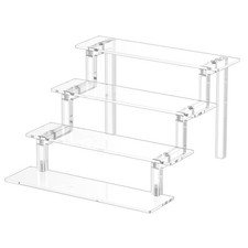 Perfume Stand Organizer, Acrylic Riser Display Shelf, Clear Stand Compatible ...