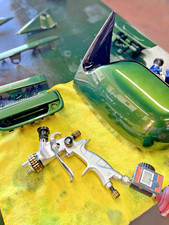 Atom Mini X16 Hvlp Spray Gun Gravity Feed Auto Paint Tool W Free Gunbudd