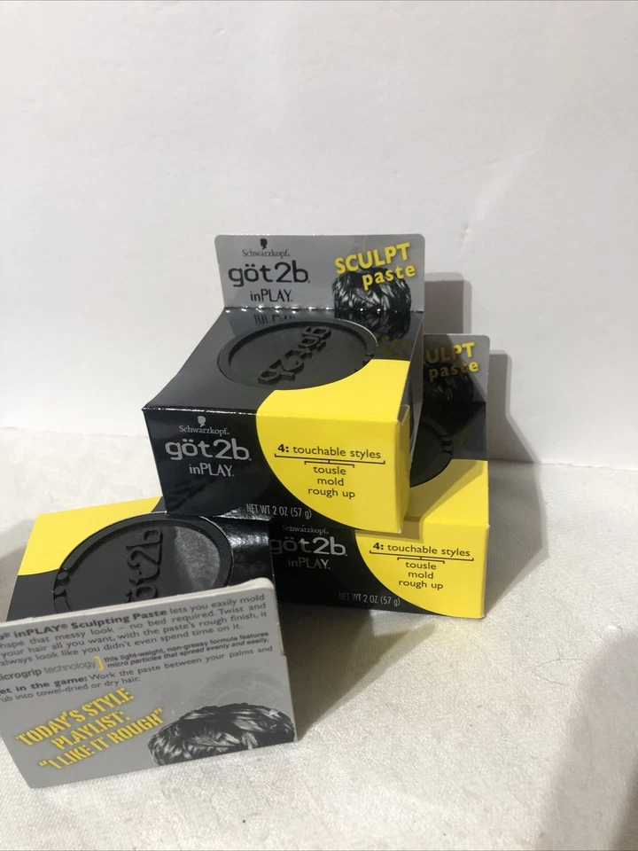 Got2B In Play Sculpt Paste Touchable Styles Tousle Mold Rough Up 2 oz ~ Lot Of 3 - Image 4 of 4