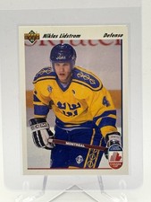 Niklas Lidstrom 1991-92 Upper Deck Canada Cup #26 Hockey Card Sweden