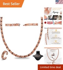 Copper Magnetic Necklace for Men Women Strong Magnets Pure Copper