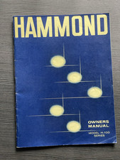 Vintage 1960s Hammond organ H-100 series USA Owner's Manual H170