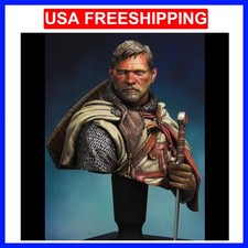 1/10 TEMPLAR KNIGHT, Resin Model figure Bust, GK, Historical theme, Unassembl...