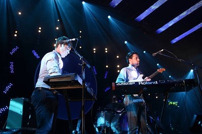 Metronomy Oscar Cash and Joseph Mount during Nationwide Mercury Pr- Old Photo