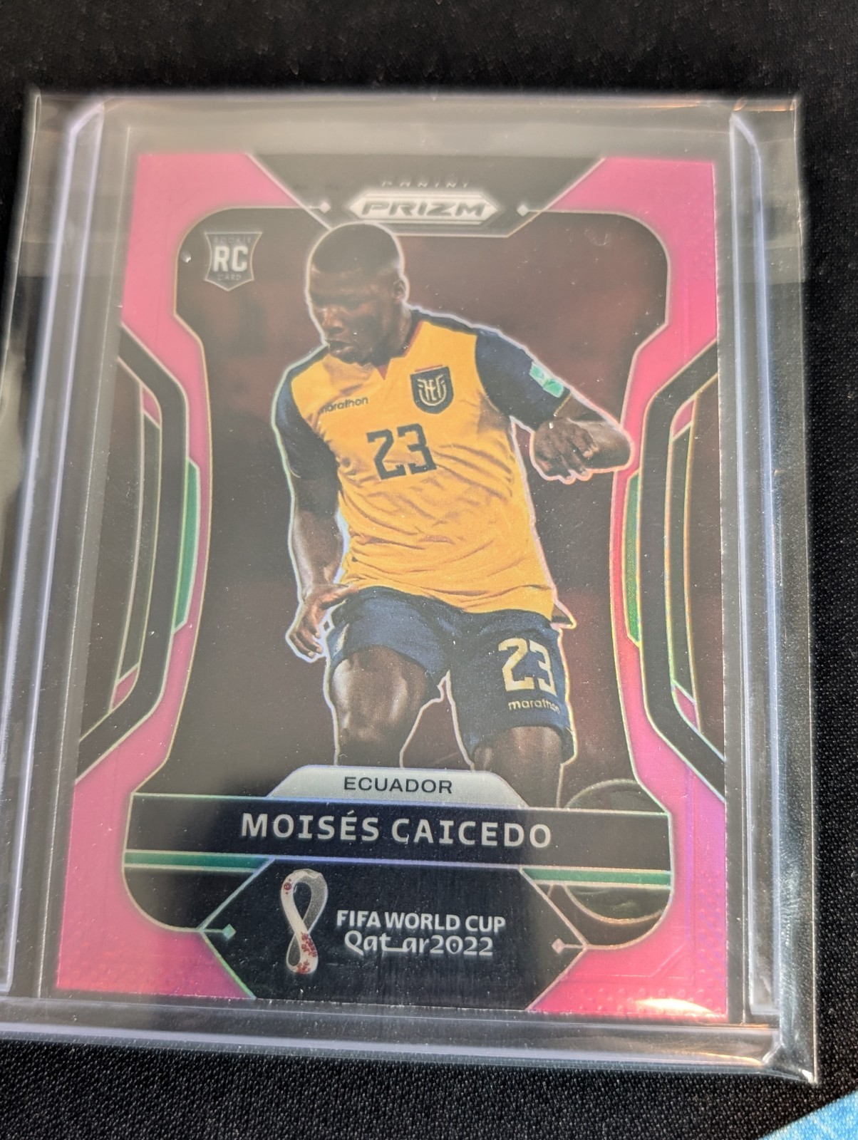 MOISES CAICEDO 2022 Panini Prizm Fifa World Cup Qatar Rookie Pink #81